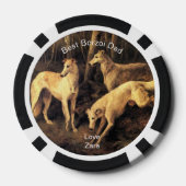 Persönlichster Borzoi-Vater Pokerchips (Rückseite)