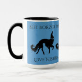 Persönlichster Borzoi-Vater Tasse (Links)
