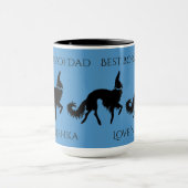 Persönlichster Borzoi-Vater Tasse (Zentrum)