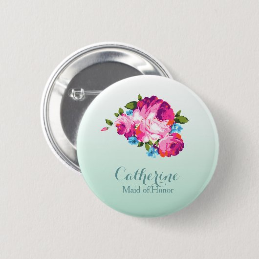 Personlised helle tadellose Ombre mit Button (Vorne & Hinten)