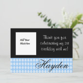 Personlized danken Ihnen zu kardieren Dankeskarte (Stehend Vorderseite)