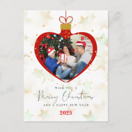 Personlized Photo Merry christmas & Happy New Year Postkarte