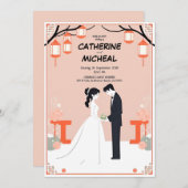 Personlized Studio Ghibli Wedding Einladung (Vorne/Hinten)