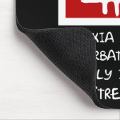Persons mit Lesestörungwitz des schlechten Mousepad (Ecke)