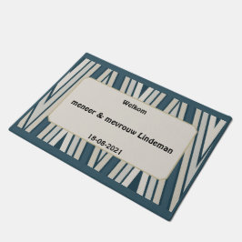 Persoonlijk en origineel huwelijkscadeau met namen fußmatte