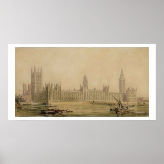 Perspective View of the new Houses of Parliament, Poster (Vorne)