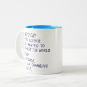 Perspektive auf Änderung Zweifarbige Tasse (Vorderseite Links)