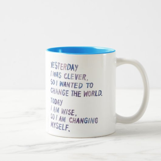 Perspektive auf Änderung Zweifarbige Tasse (Rechts)