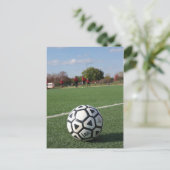Perspektive auf Futbol/Fußball Postkarte (Stehend Vorderseite)