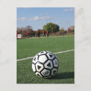 Perspektive auf Futbol/Fußball Postkarte