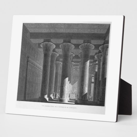 Perspektive Blick auf das Innere der Terrasse, Esn Fotoplatte (Seite)