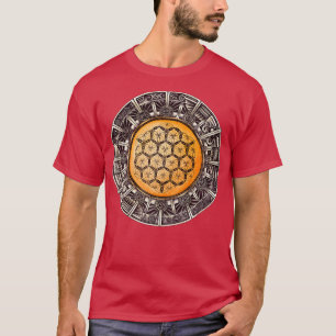 Perspektive Blume des Lebens Mandala T-Shirt