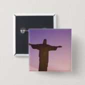 Perspektive, Christliche Statue am Corcovado, 704 Button (Vorne & Hinten)