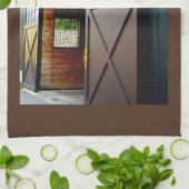 Perspektive der Barenttür Geschirrtuch (Gefaltet)