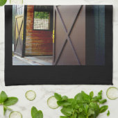 Perspektive der Barenttür Geschirrtuch (Gefaltet)