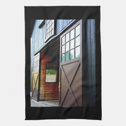 Perspektive der Barenttür Geschirrtuch (Vertikal)