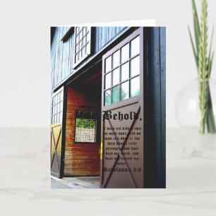 Perspektive der Barenttür, Offenbarung 3:8 Dankeskarte