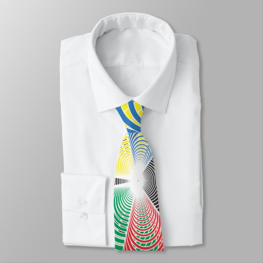 Perspektive der olympischen Zirkel Krawatte (Gebunden)