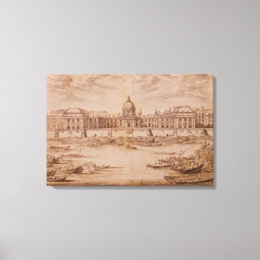 Perspektive der Uni der Quatre-Nationen Leinwanddruck (Vorderseite)