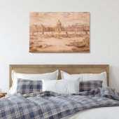 Perspektive der Uni der Quatre-Nationen Leinwanddruck (Insitu (Schlafzimmer))