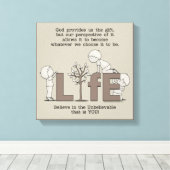 Perspektive des Lebens Leinwanddruck (Insitu (Holzboden))