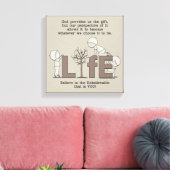 Perspektive des Lebens Leinwanddruck (Insitu (Wohnzimmer))