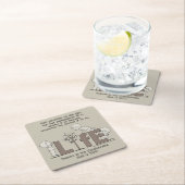 Perspektive des Lebens Rechteckiger Pappuntersetzer (Vor Ort)