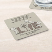 Perspektive des Lebens Rechteckiger Pappuntersetzer (angewinkelt)