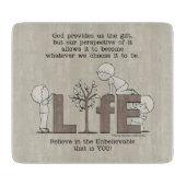 Perspektive des Lebens Schneidebrett (Vorderseite)