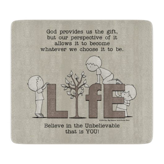 Perspektive des Lebens Schneidebrett (Vorderseite)