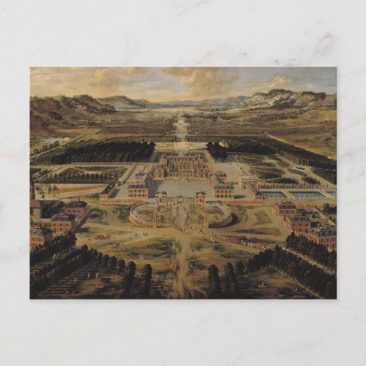 Perspektive des Schlosses Postkarte (Vorderseite)