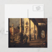 Perspektive mit einem Portico Postkarte (Vorne/Hinten)