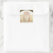 Perspektive Quadratischer Aufkleber (Tasche)