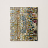 Perspektiven-Ansicht des Ballsaals, konstruiert in Puzzle (Vertikal)