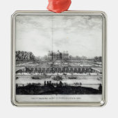 Perspektiven-Ansicht des Garten fa�ade Silbernes Ornament (Vorne)