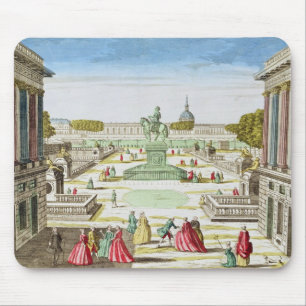 Perspektiven-Ansicht des Platzes Louis XV Mousepad