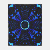 Perspektiven-blauer NachtOnyx Fleecedecke (Vorderseite)