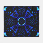 Perspektiven-blauer NachtOnyx Fleecedecke (Vorderseite (Horizontal))