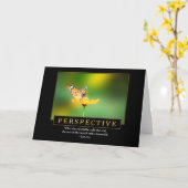 Perspektiven-Gruß-Karten Karte (Gelbe Blume)