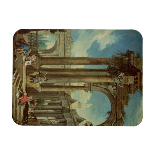 Perspektiven unter römischen Ruinen Magnet (Horizontal)