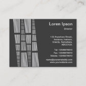 Perspektiven v2 - Weiß auf Dunkelgrau Visitenkarte (Rückseite)