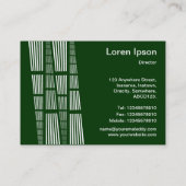 Perspektiven v2 - Weiß auf dunkelgrün Visitenkarte (Rückseite)