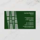 Perspektiven v2 - Weiß auf dunkelgrün Visitenkarte (Rückseite)
