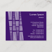 Perspektiven v2 - Weiß auf Lila Visitenkarte (Rückseite)