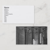 Perspektivenansicht des Porticoinnenraums, Esne Visitenkarte (Vorne/Hinten)