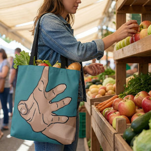 Perspektivische Reichende Hand Tasche