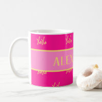 Perssonalisierte XOXO Hot Pink Typografie