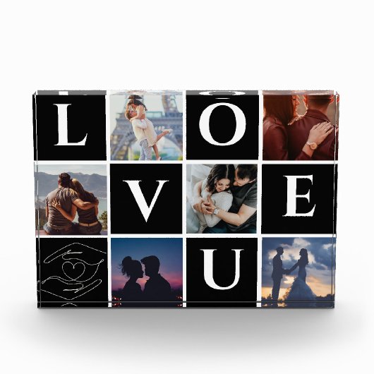 PERSSONALISIERTES COUPLE FOTO COLLAGE GIFT FÜR SPO (Vorderseite)