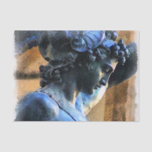 Persus-SkulpturIllustration Seidenpapier (Vorderseite)