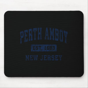 Perth Amboy New Jersey Nj Vintage Etabliert Comf Mousepad